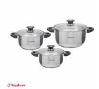 BỘ NỒI INOX 4 ĐÁY NAGAKAWA NAG1303