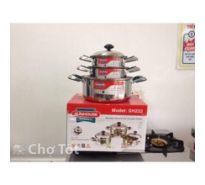 Bộ Nồi Inox 1 Đáy SH 222 Sunhouse